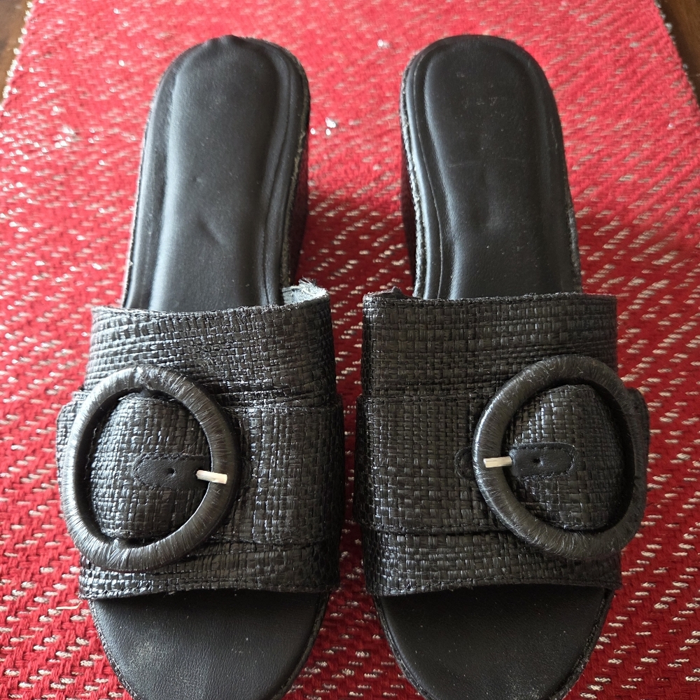 Elegant Black Slide Sandals